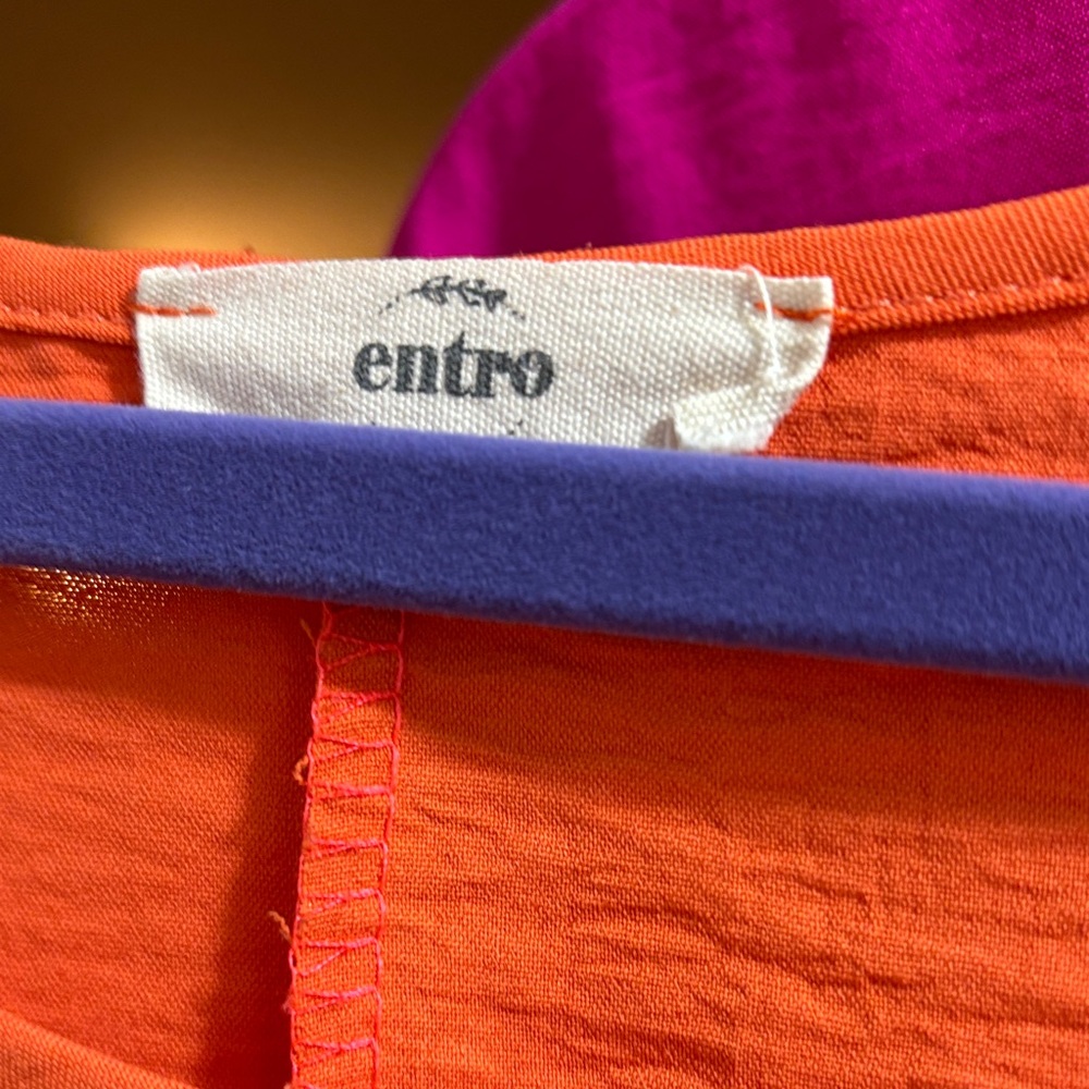 Entro Short Sleeve Tops - Orange, Pink, and Burgundy - Picture 5 of 5